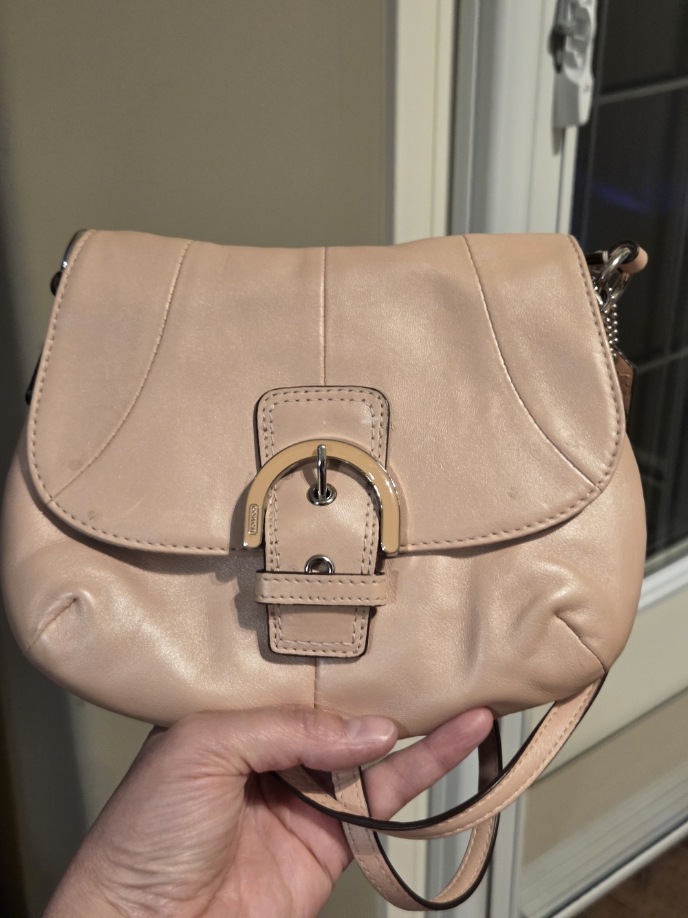 Coach Soho Small Pearlescent Leather Cross Body Bag